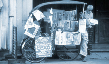 Zeitungsverk&auml;ufer in Asien
